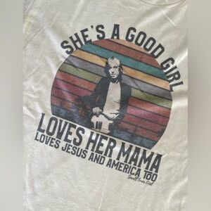 BELLA-CANVAS Tom Petty Classic Bone Color Print Shortsleeve T Shirt Size‎ Large